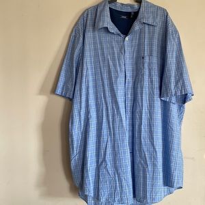 Izod short sleeve 4XLT button down shirt